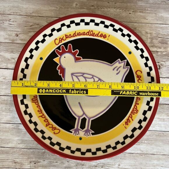 Becky Denny Southern Living Decorative Plate Medium Multi-Color Farmhouse Style - Picture 3 of 11